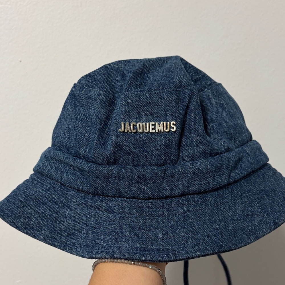 Jacquemus Dark Blue Denim Bucket Hat